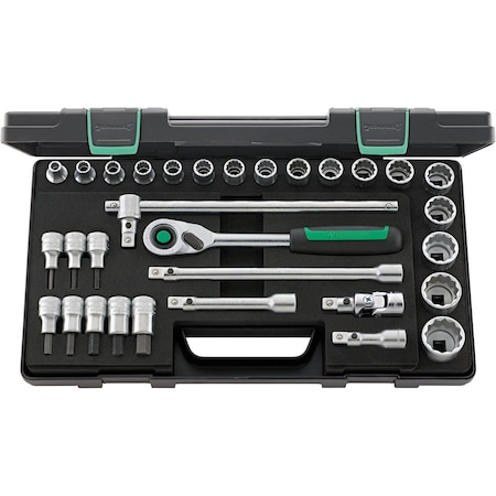 Stahlwille Tools 12, 5 mm (1/2") Socket set 31-pcs., 50/54/25/6QR KN 96031440